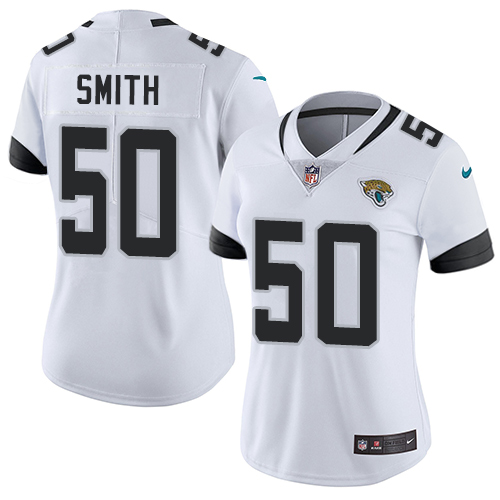 Nike Jacksonville Jaguars #50 Telvin Smith White Women Stitched NFL Vapor Untouchable Limited Jersey->women nfl jersey->Women Jersey